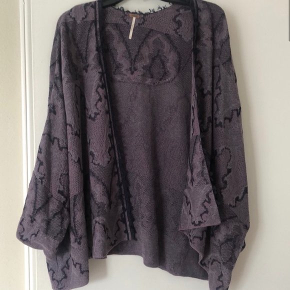 Free People Other - Free People Boho Kimono Style Beach Coverup/Cardigan